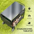 thumbnail image 4 of Outsunny Chariot de Bar Extérieur, Table de Barbecue Roulante avec Support de Rangement, 4 of 10