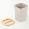 thumbnail image 5 of Organizador de cepillos de dientes con 3 ranuras, desmontable, limpieza, diseño higiénico en bronce. Gris, 5 of 5