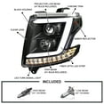thumbnail image 4 of Spec-D Tuning Black LED Light Bar Projector Headlights Lamps Compatible with 2015-2020 Chevy Tahoe, Suburban, Left + Right Pair Headlamps Assembly, 4 of 7