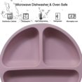 thumbnail image 3 of Suction Plates For Babies Toddlers| Plates Stay Put With Suction Feature | Divided Design | 3 Pack - Snngv, 3 of 5