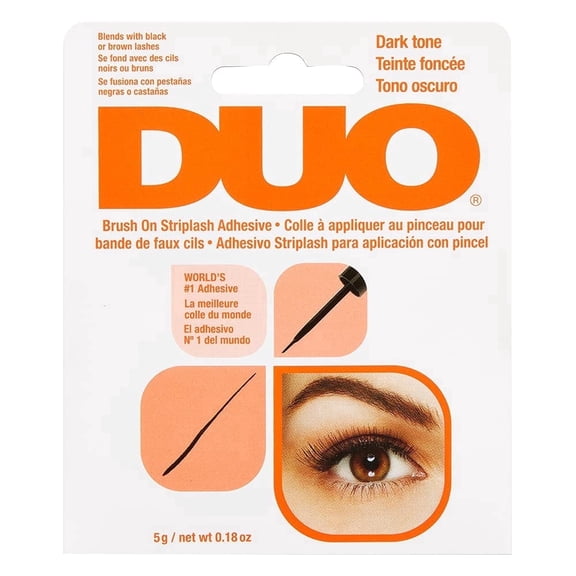 DUO Brush On Striplash Adhesive, Dark Tone, 0.18 oz (5 g)