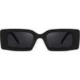 thumbnail image 2 of Gafas de sol YONGSHENG rectangulares pequeñas de moda de los años 90 Metal con montura gruesa retro, 2 of 5