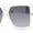 Clear / Smoke, variant on Womens Chic Squared Butterfly Thick Temple Oversize Sunglasses Black Smoke