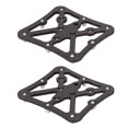 thumbnail image 1 of Convertidores de plataforma pequeños para ciclismo, adaptadores de pedales de bicicleta de carretera de aluminio negro, 1 of 8