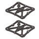 thumbnail image 1 of Convertidores de plataforma pequeños para ciclismo, adaptadores de pedales de bicicleta de carretera de aluminio negro, 1 of 8