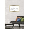 thumbnail image 2 of Line Art Skyline - Paris Wall Poster, 14.725" x 22.375", Framed, 2 of 3