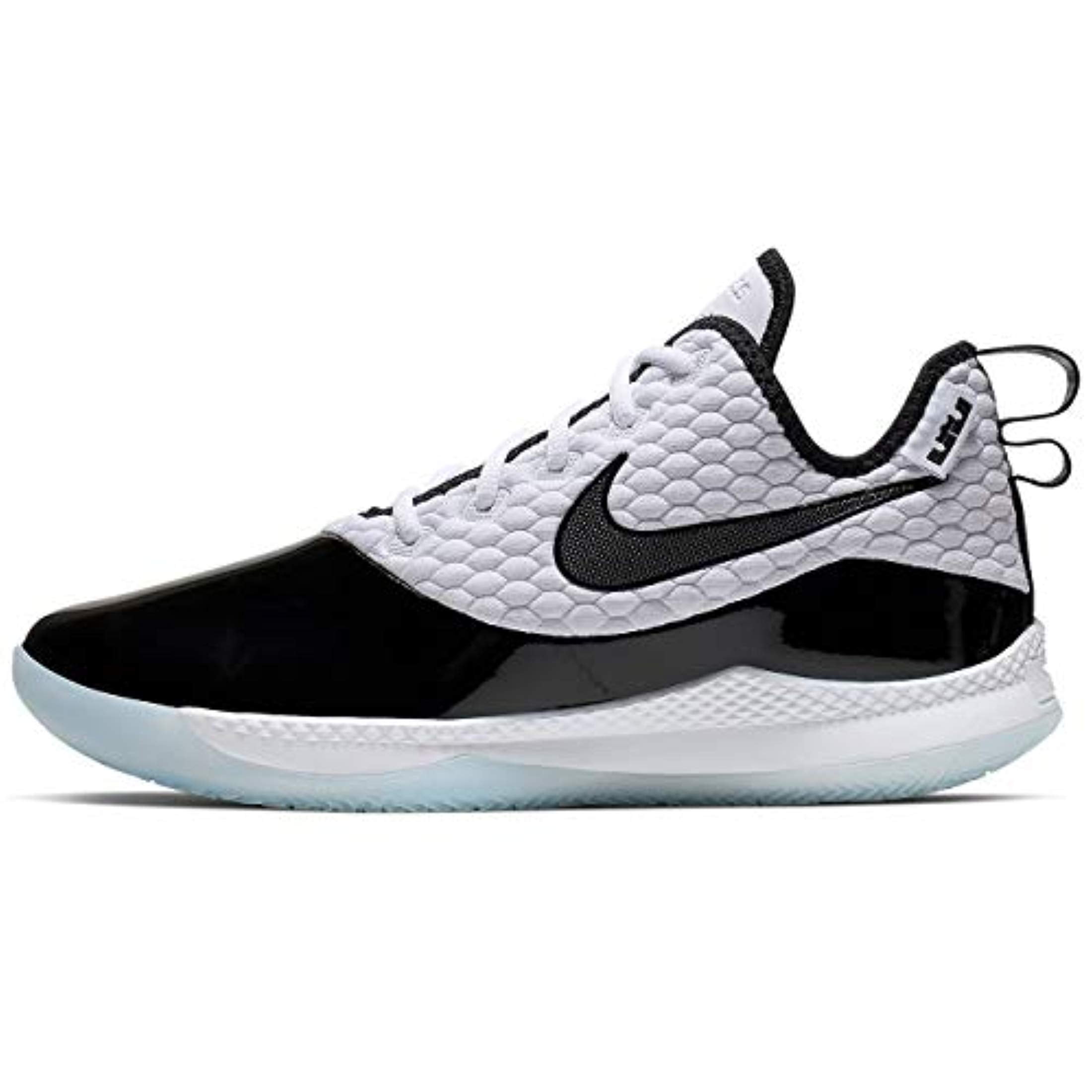 Nike Men's Lebron III Basketball Shoe White/Black/Half Blue Size 10 M US - Walmart.com