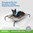thumbnail image 4 of Coolaroo Replacement Cover, The Original Elevated Pet Bed by Coolaroo, Medium, Grey, 4 of 5