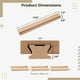 thumbnail image 5 of Guías centrales de madera para cajón de 13.8", 6 piezas, clásicas y tradicionales, con montaje inferior y guías deslizantes, repuesto para cajones., 5 of 6