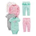 thumbnail image 1 of Set de ropa Simple Joys de Carter's Baby Girls, 6 piezas, 0-3 m, 1 of 3