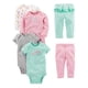 thumbnail image 1 of Set de ropa Simple Joys de Carter's Baby Girls, 6 piezas, 0-3 m, 1 of 3