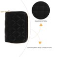 thumbnail image 3 of FONDOTIN 1Pcs Sac à Argent avec Fermeture Éclair Noir PU Design Rétro Simple pour Usage Quotidien, 3 of 5