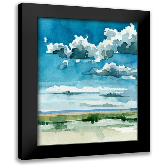 Caroline, Emma 12x14 Black Modern Framed Museum Art Print Titled - Western Skies I