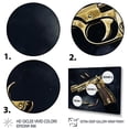 thumbnail image 3 of DESIGN ART Designart "Golden Gun" Fashion Gun Wall Art For Living Room 20 in. wide x 12 in. high, 3 of 5