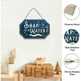 thumbnail image 6 of Farmhouse Bathroom Decor Sign Fresh Soap Water Natural Wood Hanging Plaque Rustic Bathroom Wall Decorations Sign for Wall Art Decoration Restroom Bathroom, 6 of 9