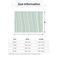 thumbnail image 4 of YFYANG Lightweight Warm Flannel Blanket, Green Line Design Throw Blanket for Bed, Sofa, Travel, Camping, 60"x50", 4 of 7