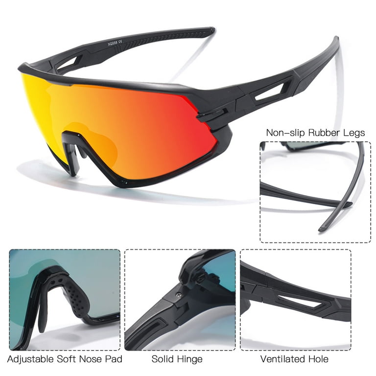 Aeike Sports Polarized Sunglasses UV Protection Cycling Sun Glasses for  Cycling Fishing Running Driving