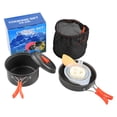 thumbnail image 2 of DS200 Compact Outdoor Cookware Set for 1-2 People: Lightweight, Durable Camping & Picnic Pot with Black Handle – Easy to Clean, Multi-Functional Essential for Wilderness Dining,, 2 of 5