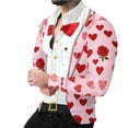 thumbnail image 6 of Handshe Men's Long Sleeve Shirt with Creative Print for Valentine's Day, 6 of 7