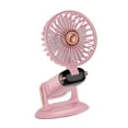 thumbnail image 5 of LOVIVER Table held Fan Personal Fan Desktop Cooling Fan Adjustable Angle Quiet Portable for Office Outdoor Bedroom Indoor Car Pink, 5 of 6