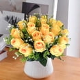 thumbnail image 4 of HuiXinOu 18-Head Artificial Rose Bouquet, Faux Silk Flower Arrangement, Suitable for Wedding Centerpieces, Home Table Decor and Office Parties, Elegant and Lifelike, 4 of 6