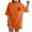 Orange, variant on I HOPE YOU FEEL BEAUTIFUL TODAY Letter Printed Tees Tops for Women Loose Comfy Drop Shoulder T-shirts Casual Crewneck Short Sleeve Summer Tops