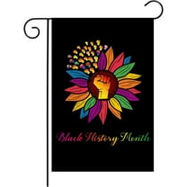 12.5x18 inch Black History Month Garden Flag African American Color Double sided Festival Decoration Garden Lawn Foreyard Sign Decoration