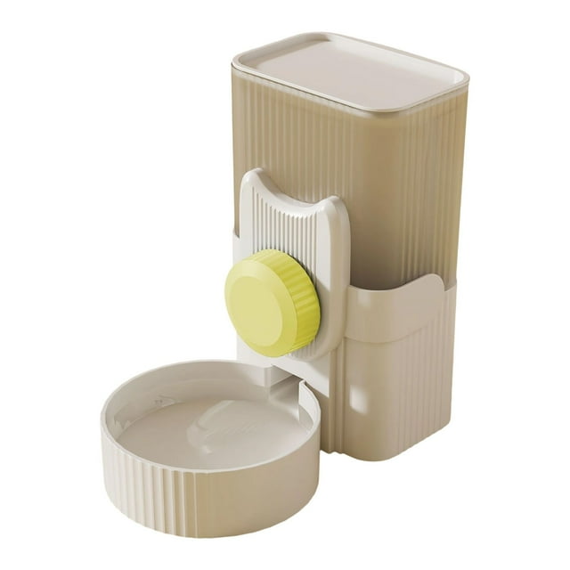 Green Hanging Pet Water Dispenser Automatic Dog Cat Waterer Cage Mounted Adjustable Plastic