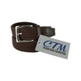 thumbnail image 3 of CTM  Elastic Braided Stretch Belt with Silver Buckle (Men Big & Tall), 3 of 4