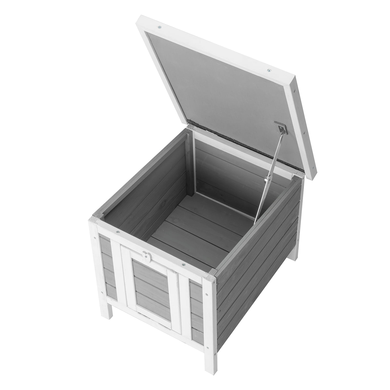Zimtown 20" Small Chicken Coop Bunny Hutch Cat House Small Animal Poultry Cage Gray