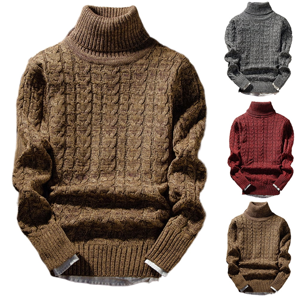 GAGA Mens Slim Fit Knitted Solid Color Crewneck Casual Pullover Sweaters GAGA Mens Slim Fit Knitted Solid Color Crewneck Casual Pullover Sweaters