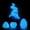 Glow Blue, variant on 12" Articulated 3D Printed Dragon in Dragon Egg - Large Flexible Crystal Dragon Toys, Fidget Sensory Desk Pet, Gothic Home Decor, Fantasy Gift for Dragon Lovers
