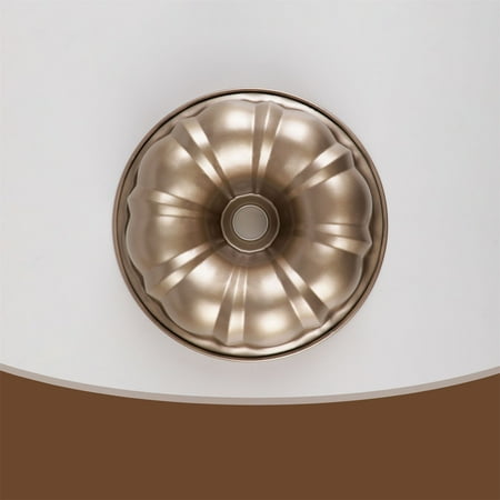 

2Pcs Pumpkin Cake Mold Non-stick 10-inch Fluted Tube Pan For Cake Mold Bakeware Brown