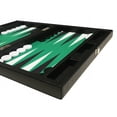thumbnail image 6 of Silverman & Co. 13-inch Premium Backgammon Set - Travel Size - Black/Green, 6 of 12
