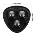 thumbnail image 2 of unbranded 12Ud Autoadhesivas Con Estructura Triple Bola Para Uso En Muebles En Negro, 2 of 8