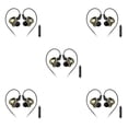 thumbnail image 1 of Monstrate Auriculares con cable Auriculares intrauditivos de 3,5 mm para teléfono Auriculares portátiles para correr Negro 5Conjunto, 1 of 6