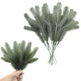 thumbnail image 2 of Christmas Greenery，Christmas Tree Picks，Pine Branches Faux Stems Picks Picks For Christmas Picks 24 PCS Artificial Branches Christmas Tree Filler Branches Christmas DIY Decorating Christmas DIY, 2 of 9