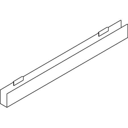 0.13 x 24 in. Gridwall J-Rack Flat Bottom