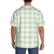 thumbnail image 3 of Balery Green Checkboard Camisa Casual de Manga Corta con Botones para Hombre, Texturizada, Estilo Cubano, para Playa, Verano-3X-Large, 3 of 5