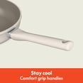 thumbnail image 5 of 7 Piece Cookware Set with EverGood Ceramic Nonstick Coating, Dishwasher Safe, Oven Safe, All Stovetops Compatible, Glass Lids with Silicone Rims, Cool Touch Handles, 5 of 7