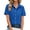 Blue, variant on Going Out Tops for Women Short Sleeve Blouse Womens Long Sleeve Button Down Cotton Linen Shirt Blouse Loose Fit Casual V-Neck Tops Saree Blouses for Women Long Sleeve Christmas Shirts for Women