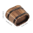 thumbnail image 4 of Wood Planter Craft Household Decorative Artificial Flower Pot Succulent Plant Pot Container, 4 of 9