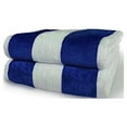 thumbnail image 2 of Cabana Striped Beach Towels 30x60 2-Pack (Royal Blue/ White) Terry Velour 11.7 Lbs per Doz 100% Cotton, 2 of 2