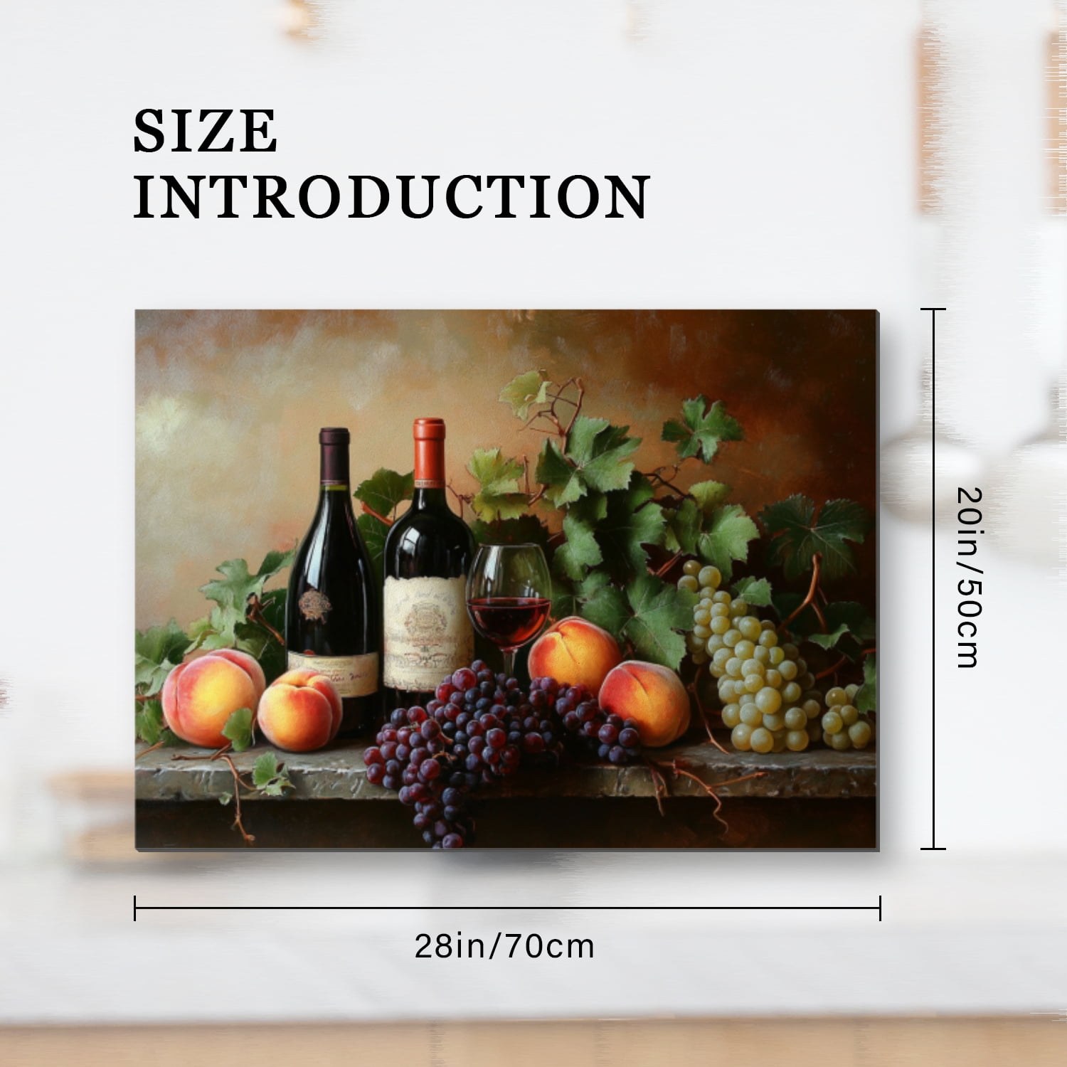 Square Stovetop Cover for Electric Stove, Vintage Wine And Grapes Print Oven Covers, Dustproof Waterproof Mat for Kitchen RV (28×20 Inch)