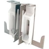 1-1/2 Inch Stamped Steel Housing w/Nylon Guide Insert, Panel Wardrobe Door Guide for Acme & Stanley Doors (1-pair)