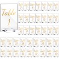 thumbnail image 1 of Números de mesa Tuanse Gold Acrílico 1-40 con soportes para caligrafía, 1 of 7