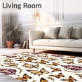 thumbnail image 2 of ODIKA 2'x3' Machine Washable Non-Slip Area Rug, Hook Vintage Motif High Traffic Rug, Beige, 640272, 2 of 7
