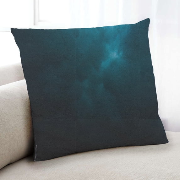 Ahgly Company Color Focus Blue Indoor Throw Pillow, 18 inch by 18 inch