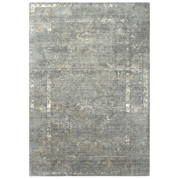 Alora Decor Essential 9' x 12' Classic/Modeled Gray/Ivory Hybrid Area Rug