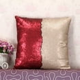thumbnail image 2 of Reversible Sequin Mermaid Glitter Sofa Cushion Cover Pillow Case Double Color, 2 of 4